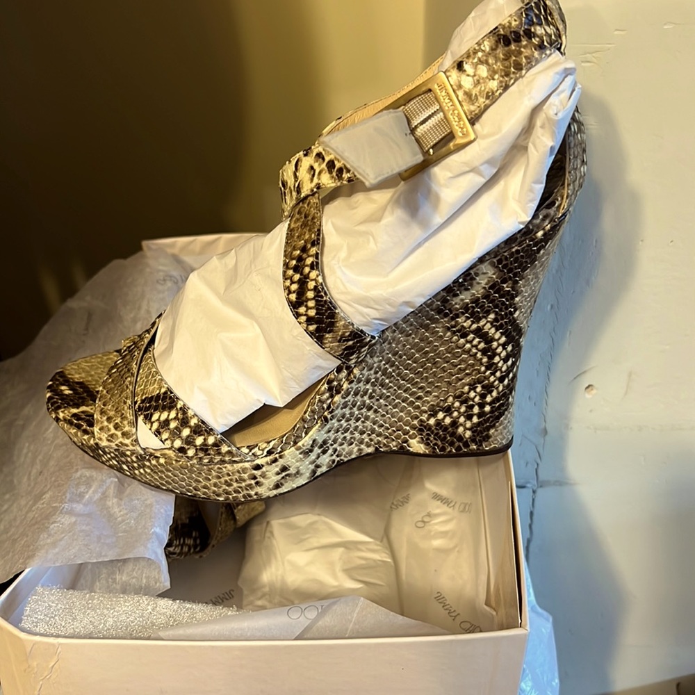 Jimmy choo snake wedge